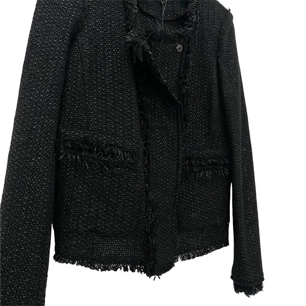 Isabel Marant Black Tweed Blazer Jacket Size M NWT - Picture 2 of 13